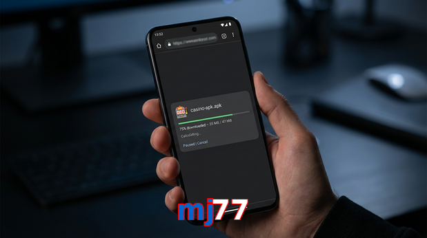 Main screen of Mj77 apk page for PK players